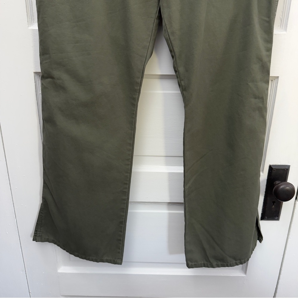 Low Rise Flare Patch Pocket Pants Old Navy Women’s 16 Olive - Picture 4 of 14